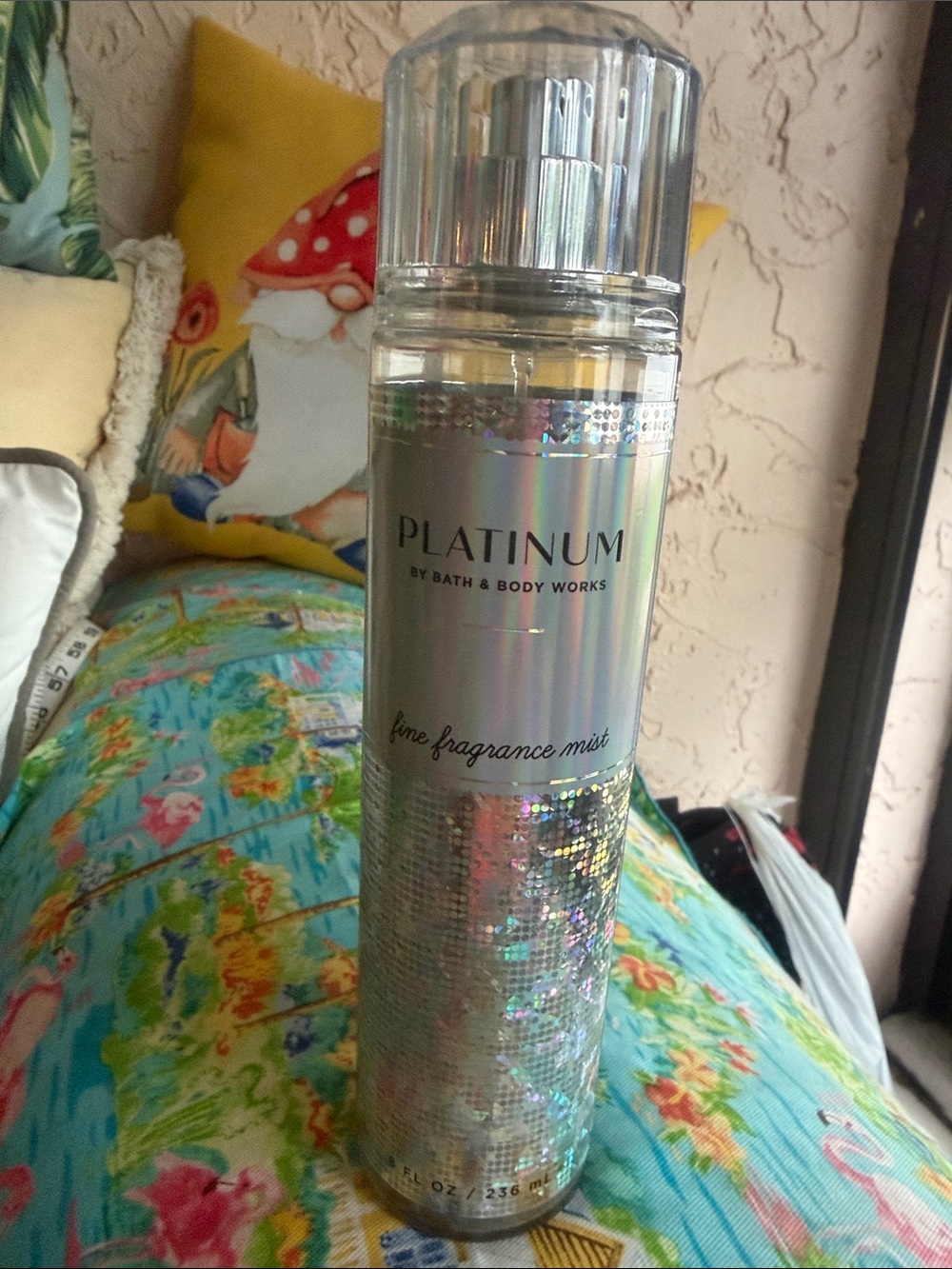Bath & Body Works Silver Platinum Fine Fragrance Mist Bottle
